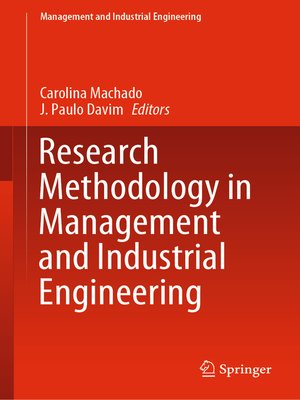 cover image of Research Methodology in Management and Industrial Engineering